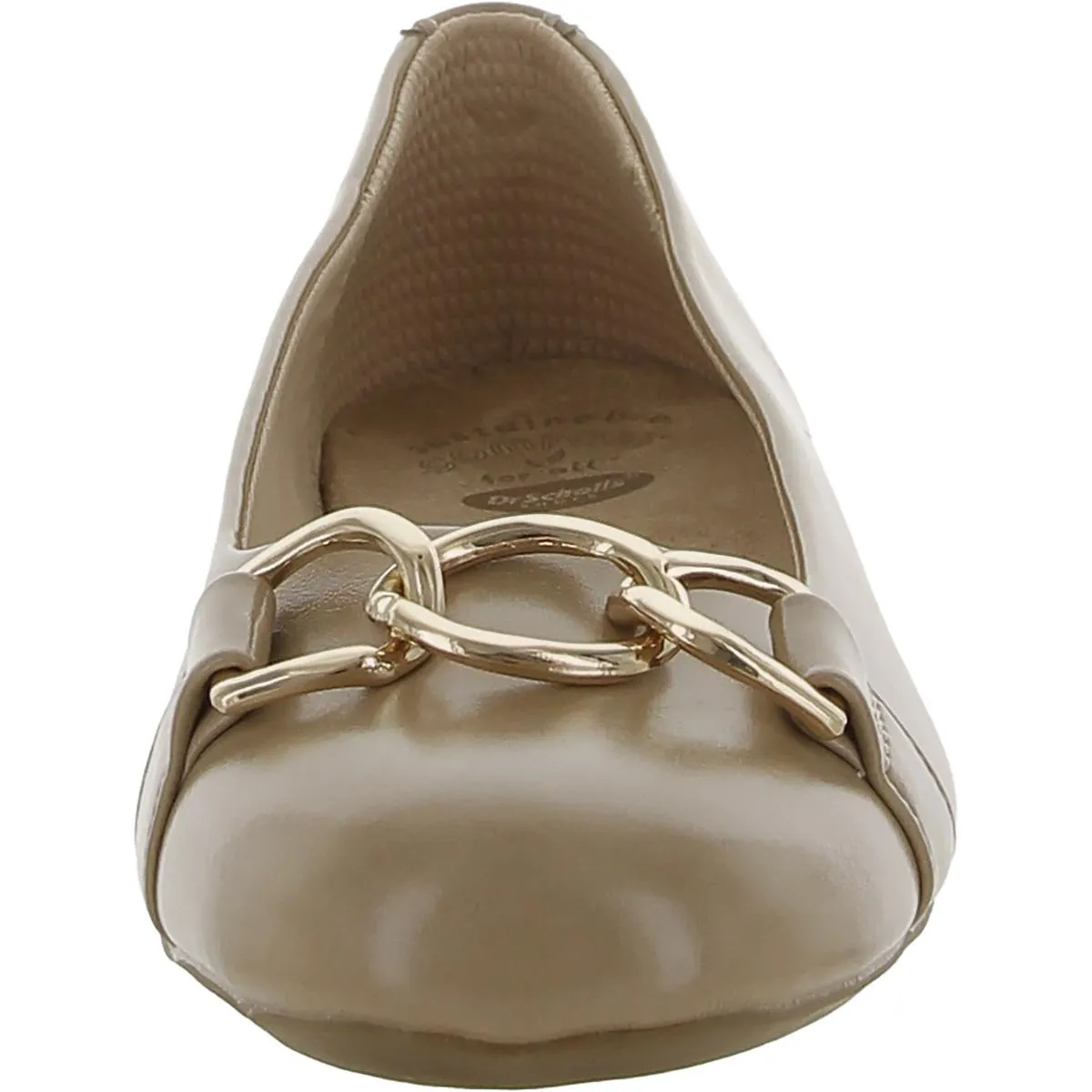 Dr. Scholl's Shoes Womens Wexley Adorn Chain Slip On Ballet Flats