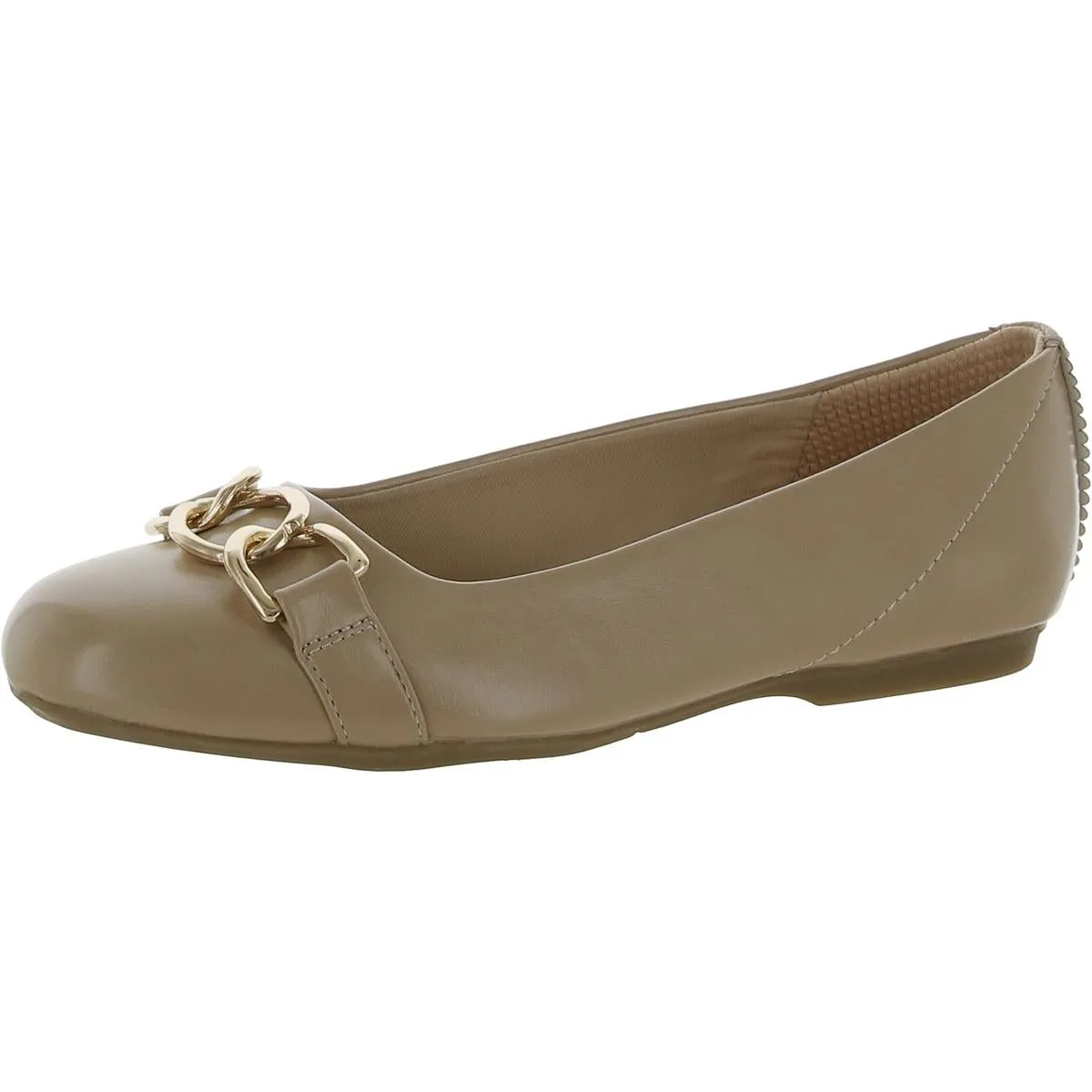 Dr. Scholl's Shoes Womens Wexley Adorn Chain Slip On Ballet Flats