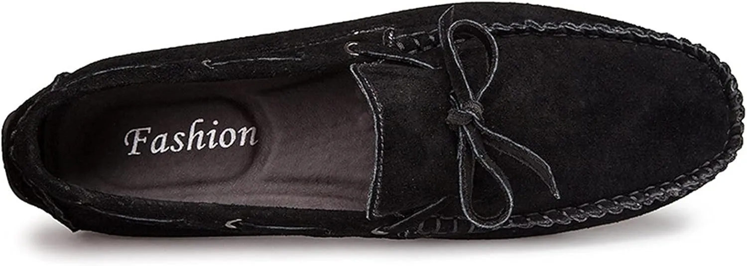 Driving Moccasins for Men Genuine Leather Stitching Details Deck Shoes 1-Eye Flat Heel Flexible Comfortable Driving Slip On for Any Attire