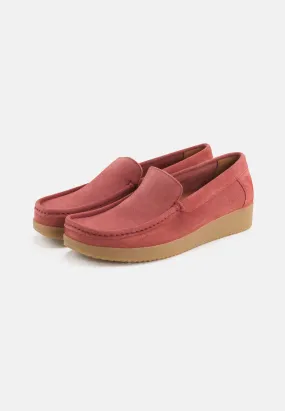 Elin Loafer Suede - Ruby