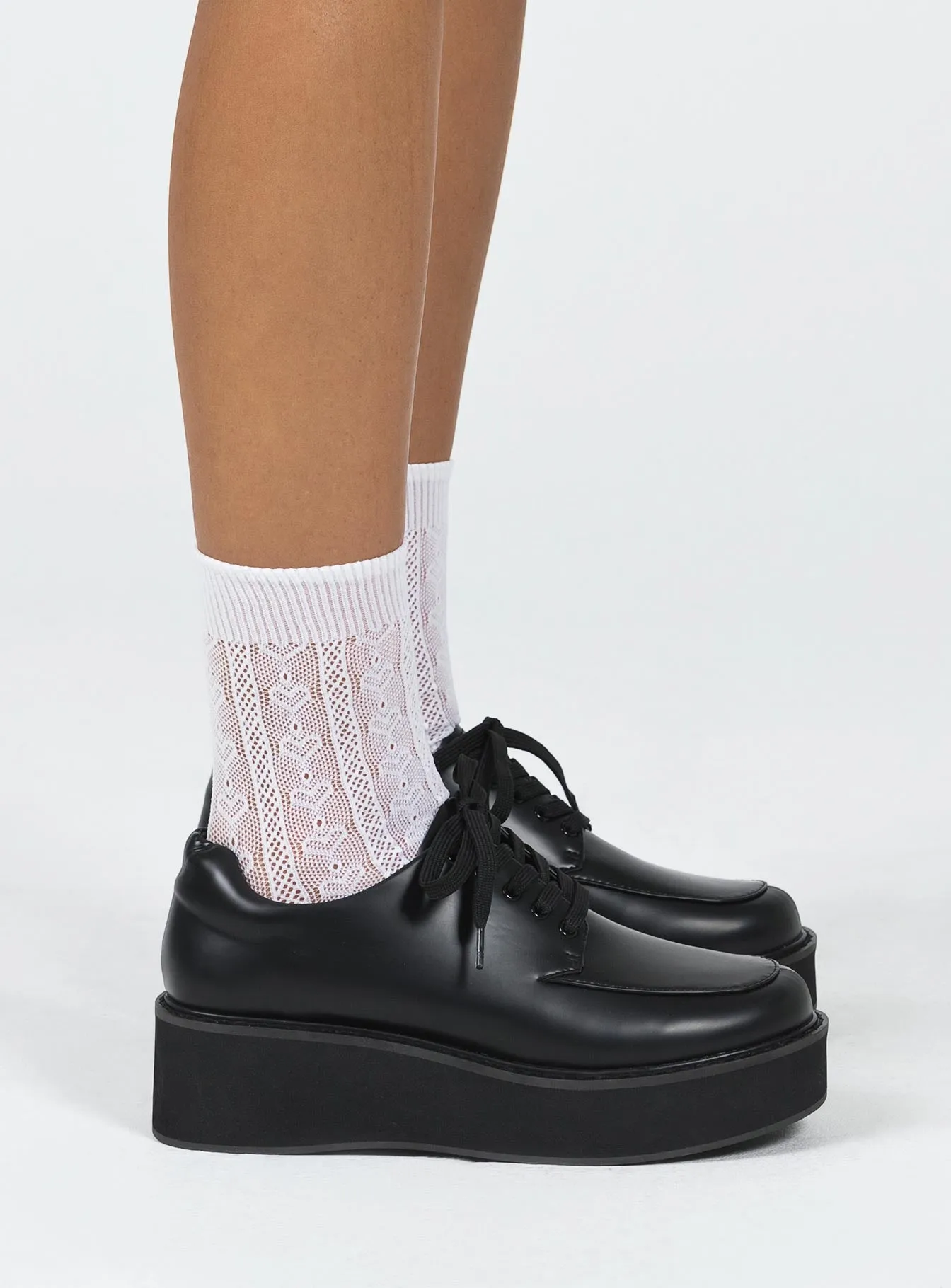Emersen Platform Flats Black