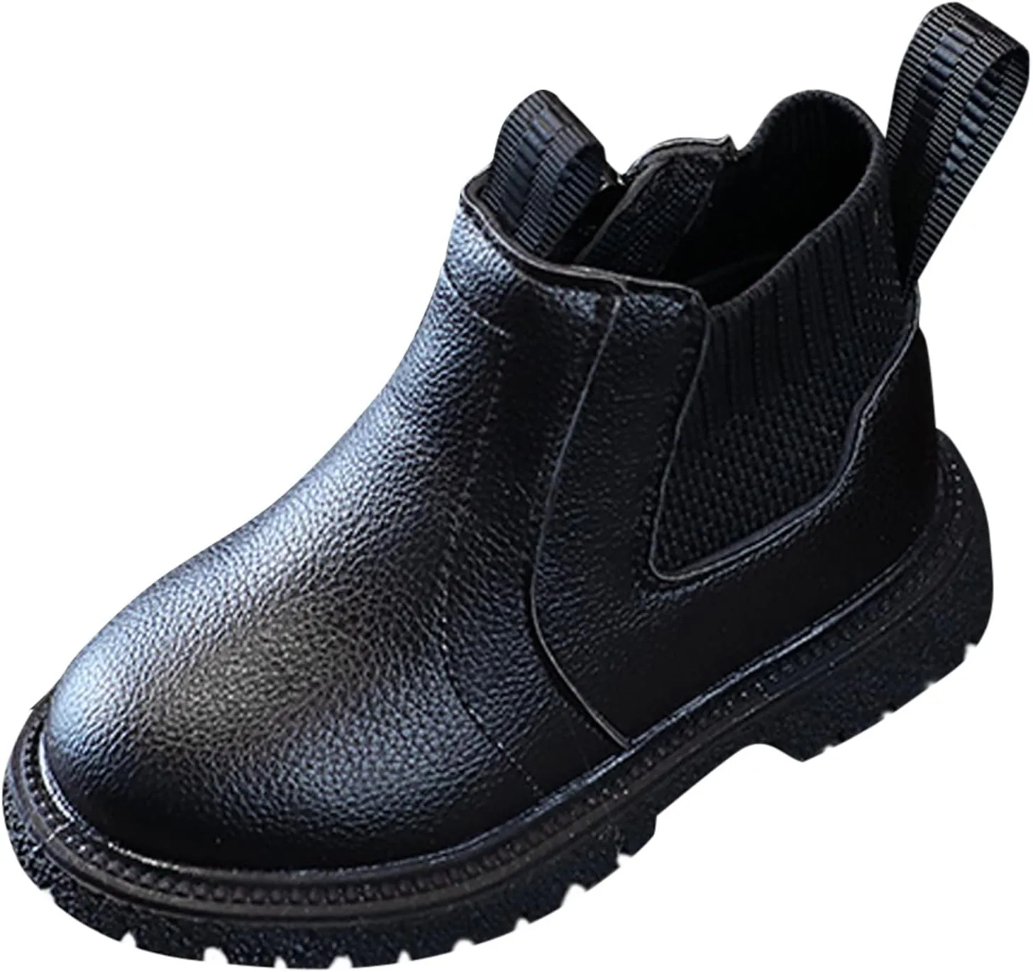 Girls Boys Children Ankle Boots Kids Low Heel Booties Fashion Side Zipper Knee Calf Boots for Toddler Girl
