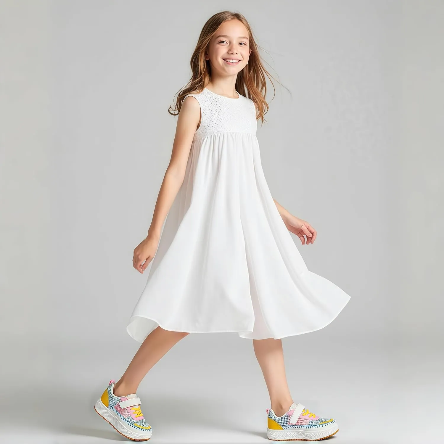 Girls Boys Sneakers Kids Running Tennis Shoes Glitter Sparkly Braided Bling Design,Athletic Shoes for Children Youth