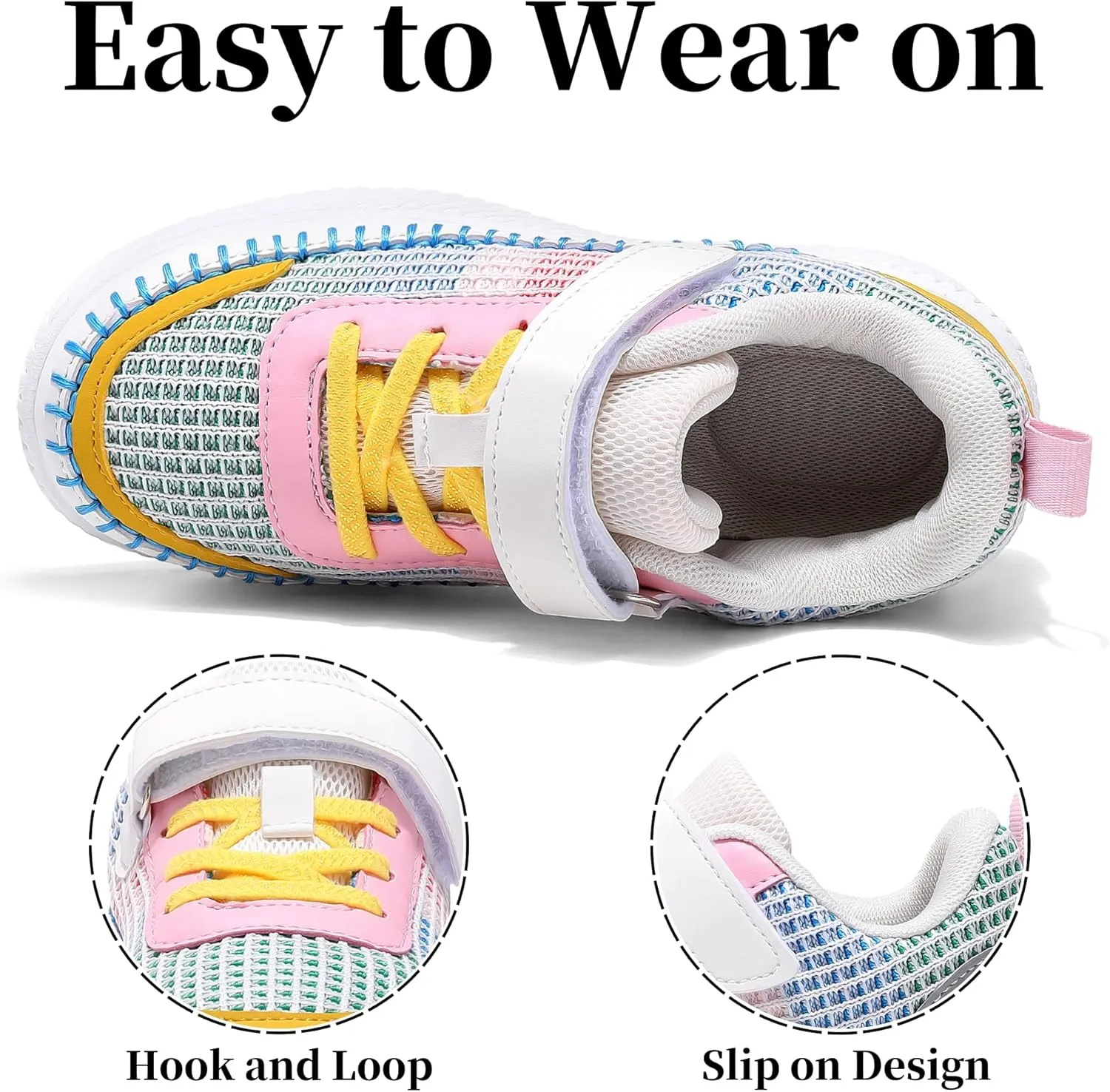 Girls Boys Sneakers Kids Running Tennis Shoes Glitter Sparkly Braided Bling Design,Athletic Shoes for Children Youth