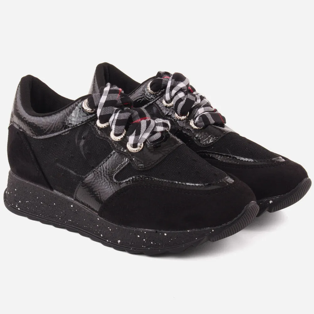 Girls "MILA" Sparkle Lace Up Trainers