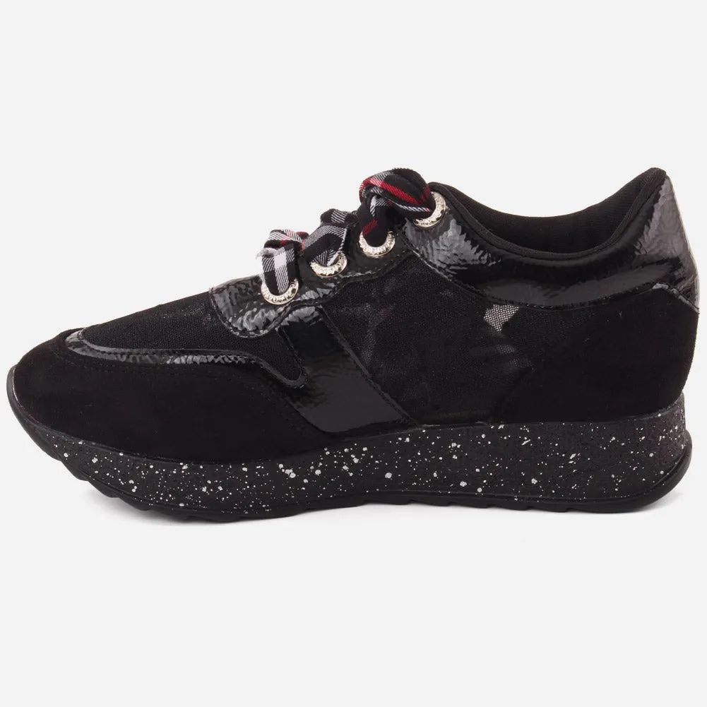 Girls "MILA" Sparkle Lace Up Trainers