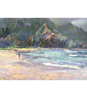 Greeting Card "Hanalei Bay" by Hiroshi Tagami