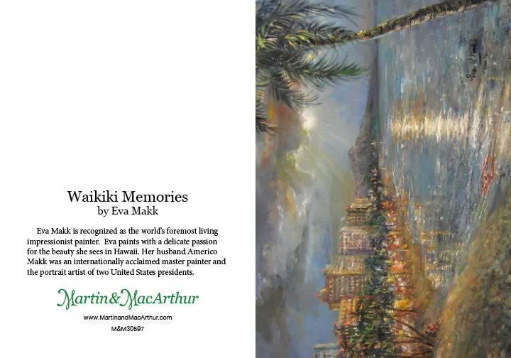 Greeting Card "Waikiki Memories" by Eva Makk