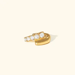 Half Crystal Ear Cuff