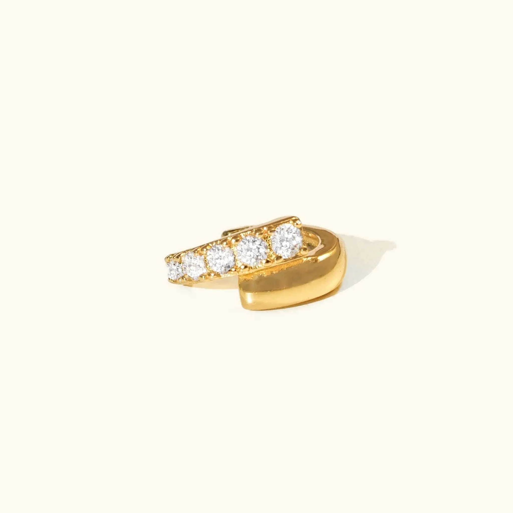 Half Crystal Ear Cuff