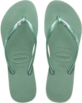 Havaianas Girl's Slim Crystal SW II Flip Flop Sandal (Toddler/Little Kid/Big Kid)