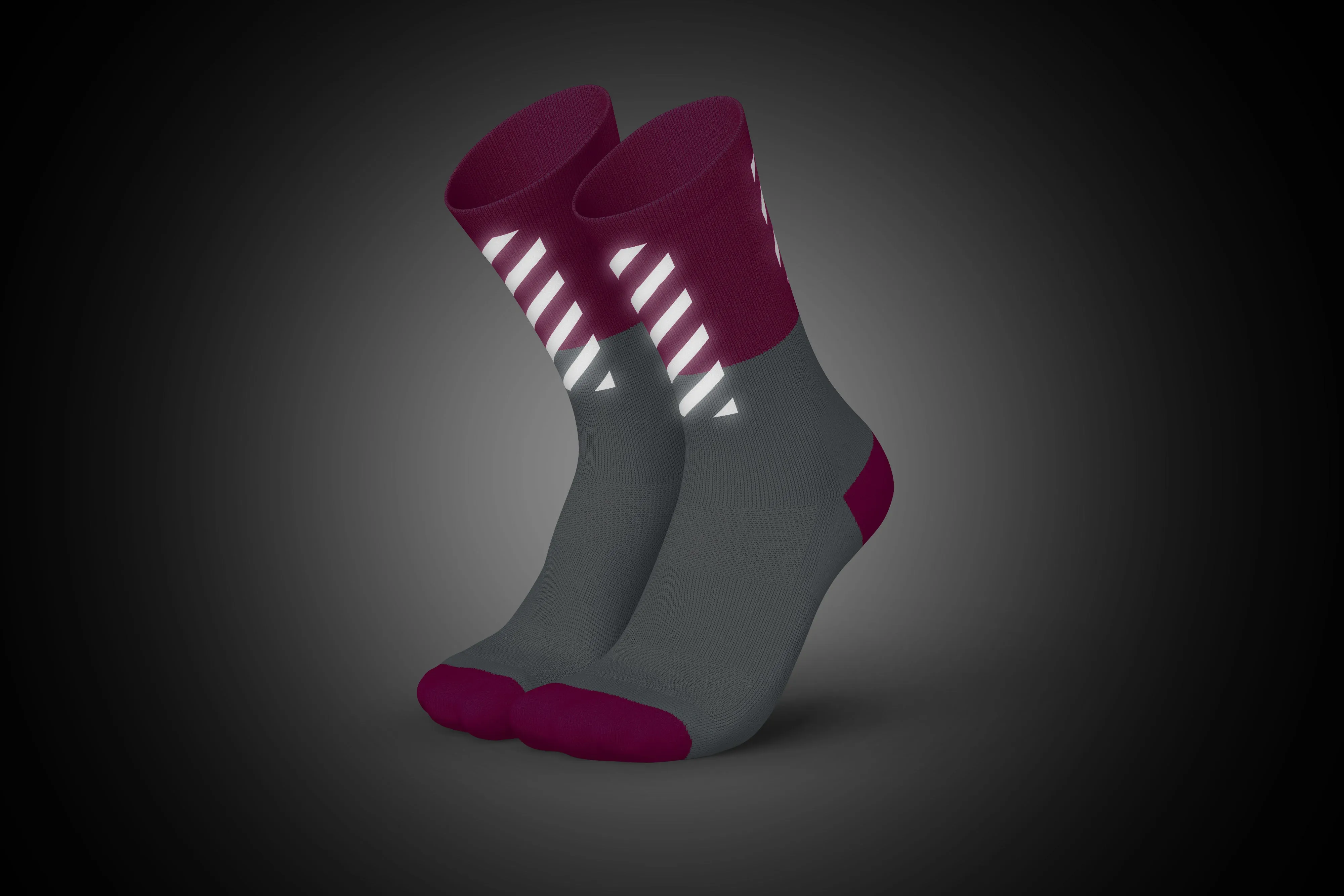 INCYLENCE High Visibility V2 Pink - Premium Performance Running Socks