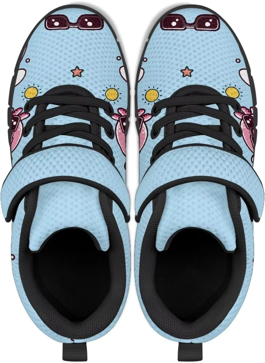 Kids Girls Sneakers Lightweight Strap Sneakers Single Buckle Tennis Shoes Sports Athletic Shoes for Boys Girls