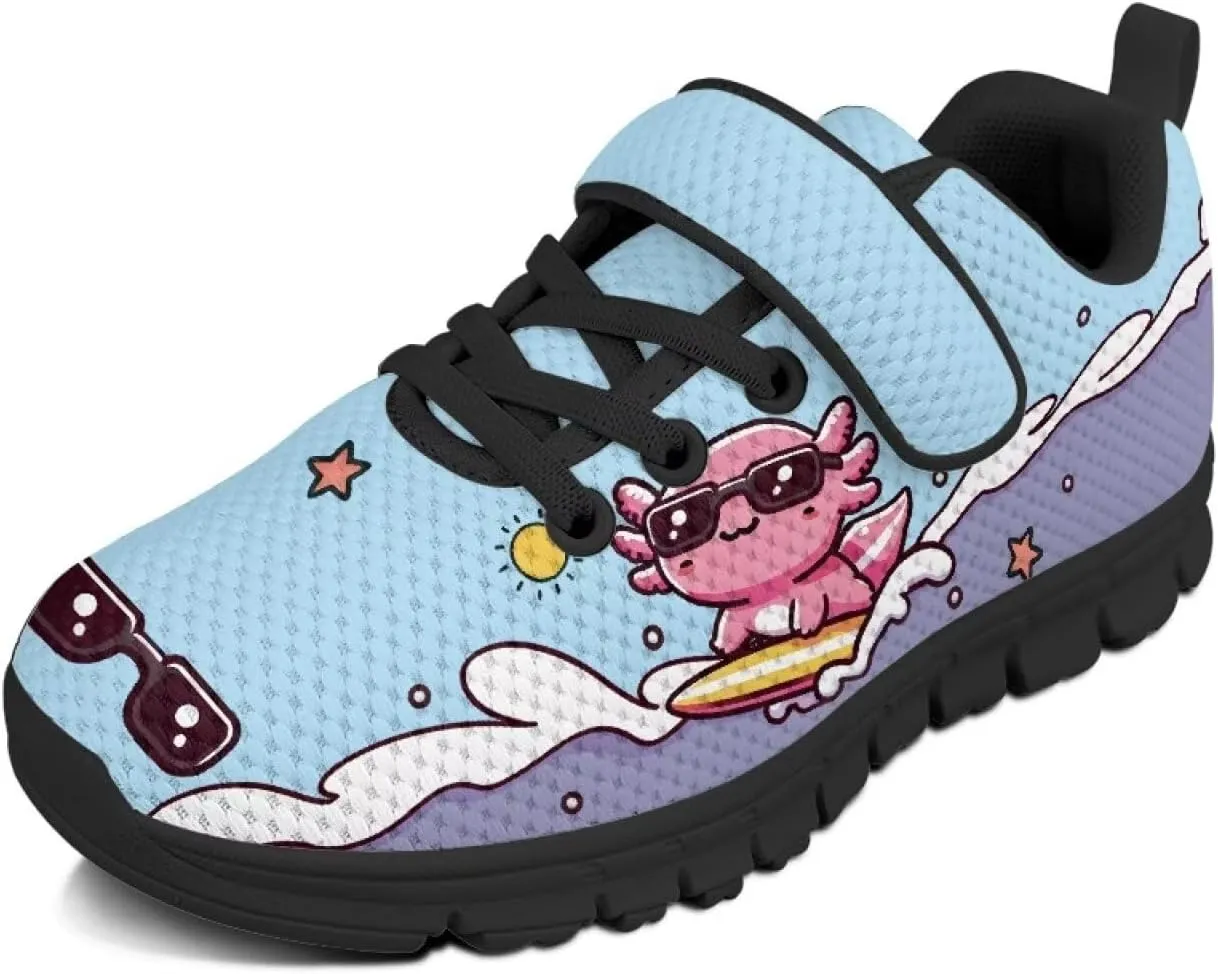 Kids Girls Sneakers Lightweight Strap Sneakers Single Buckle Tennis Shoes Sports Athletic Shoes for Boys Girls