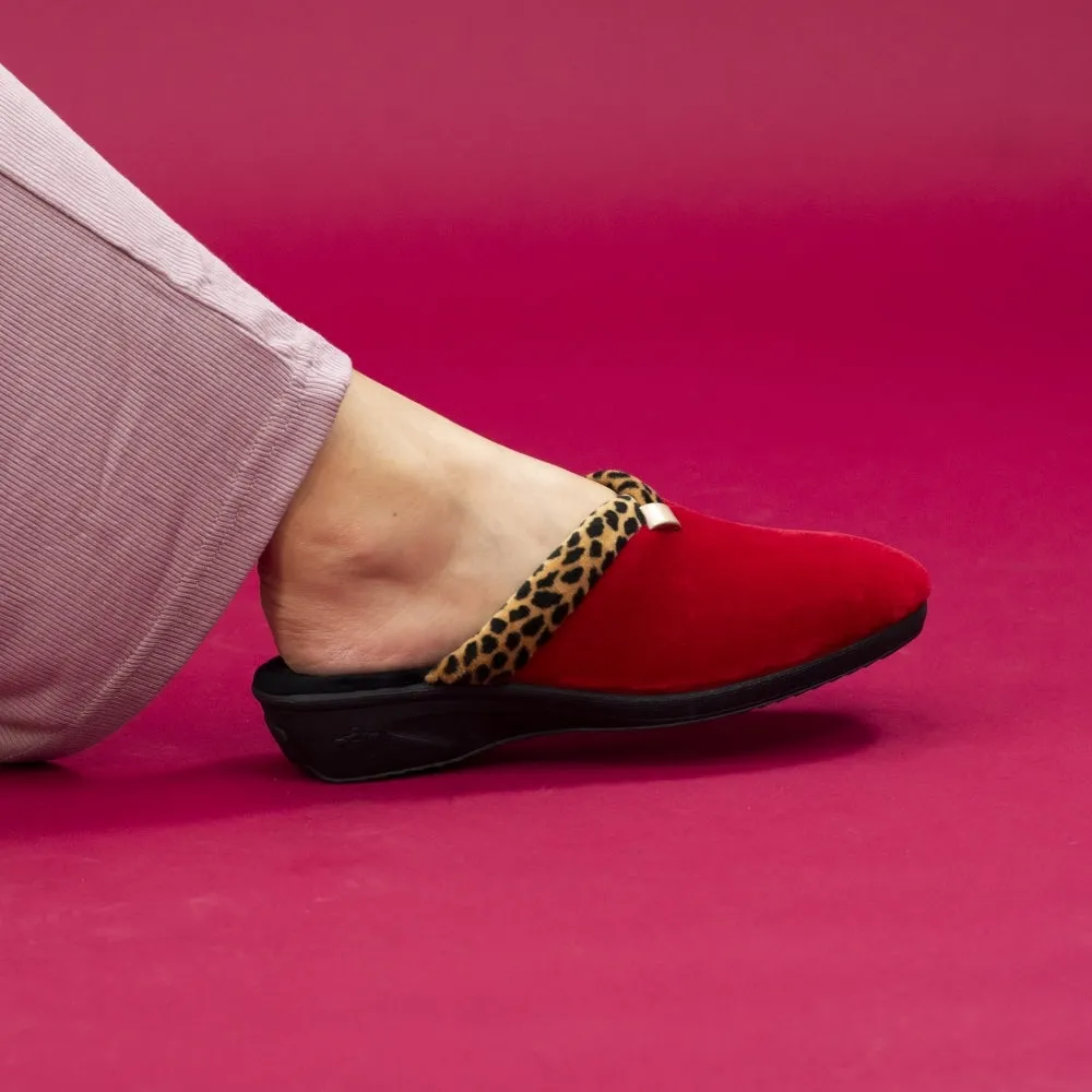 Leopard Michelle Mule