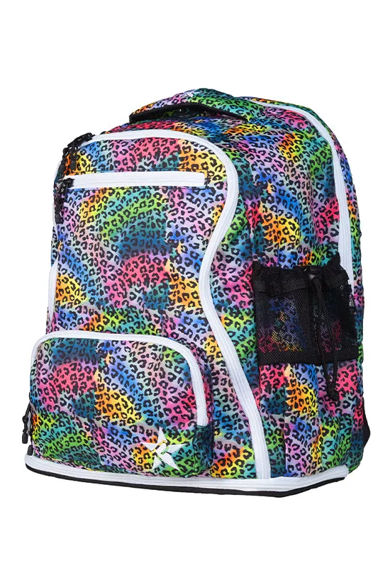 Limited Edition Jungle Rebel Dream Bag Plus in Rainbow Design with White Zipper