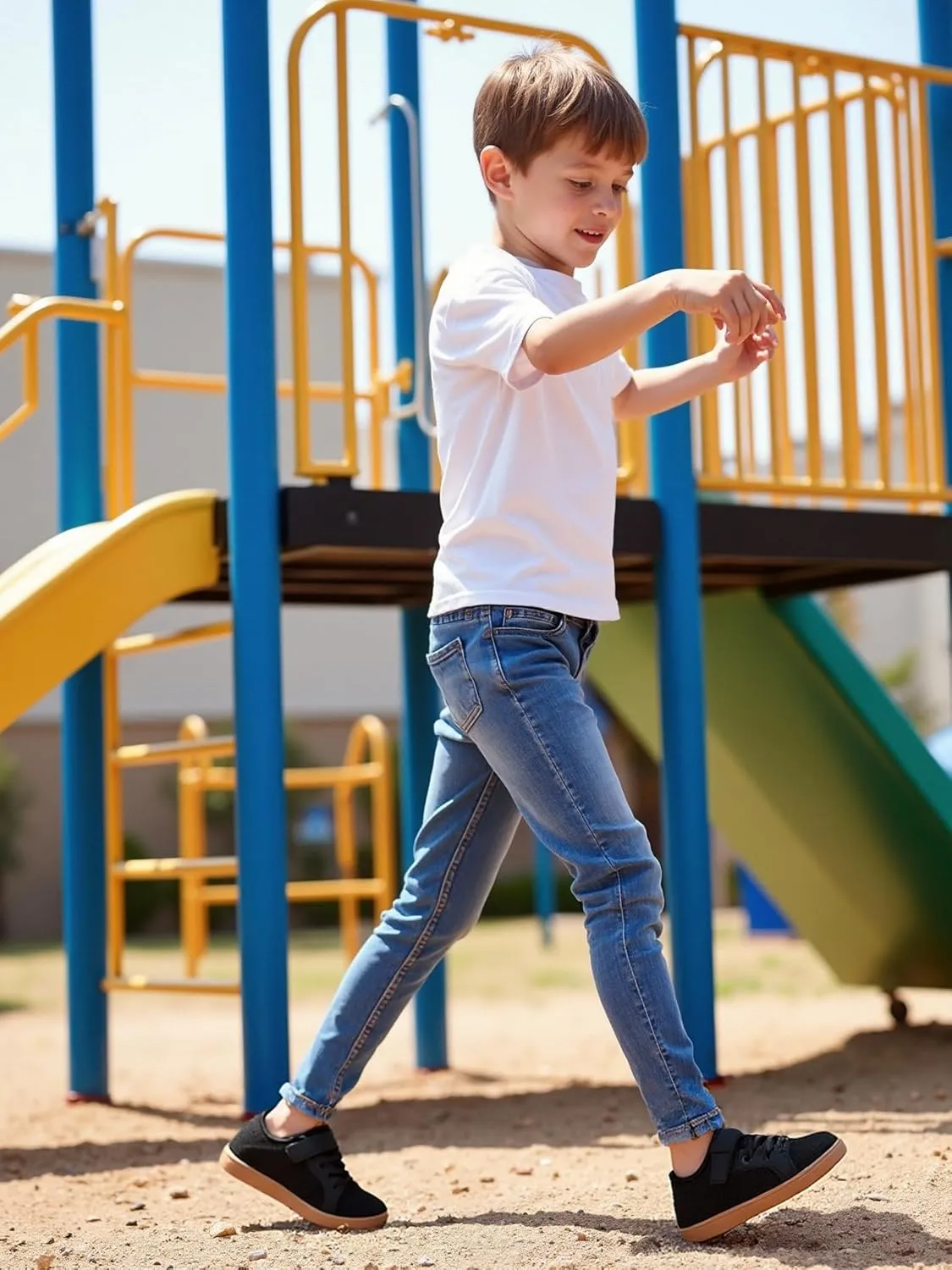 Little/Big Kids Barefoot Shoes Boys Breathable Walking Sneakers Girls Lightweight Wide Toe Box Shoes for Indoor Outdoor