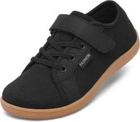 Little/Big Kids Barefoot Shoes Boys Breathable Walking Sneakers Girls Lightweight Wide Toe Box Shoes for Indoor Outdoor