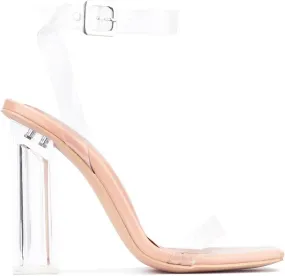 Lula Clear Square Toe Block High Heels (Lula)
