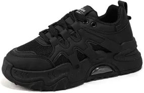MAUGELY Women's Platform Mesh Casual Sports Shoes Fashionable Road-Running Walking Sneakers