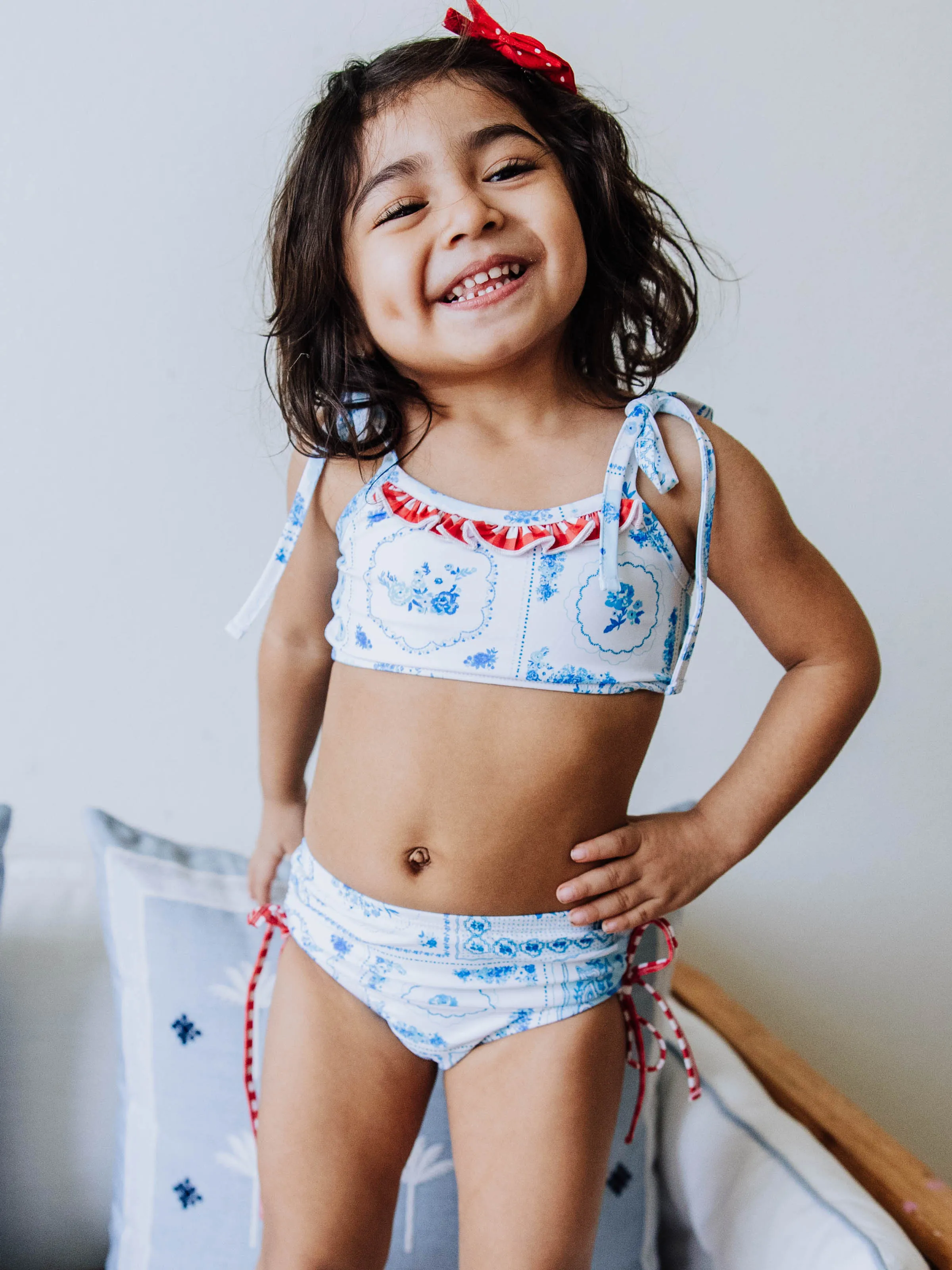 Meg Tankini - Patchwork Blue