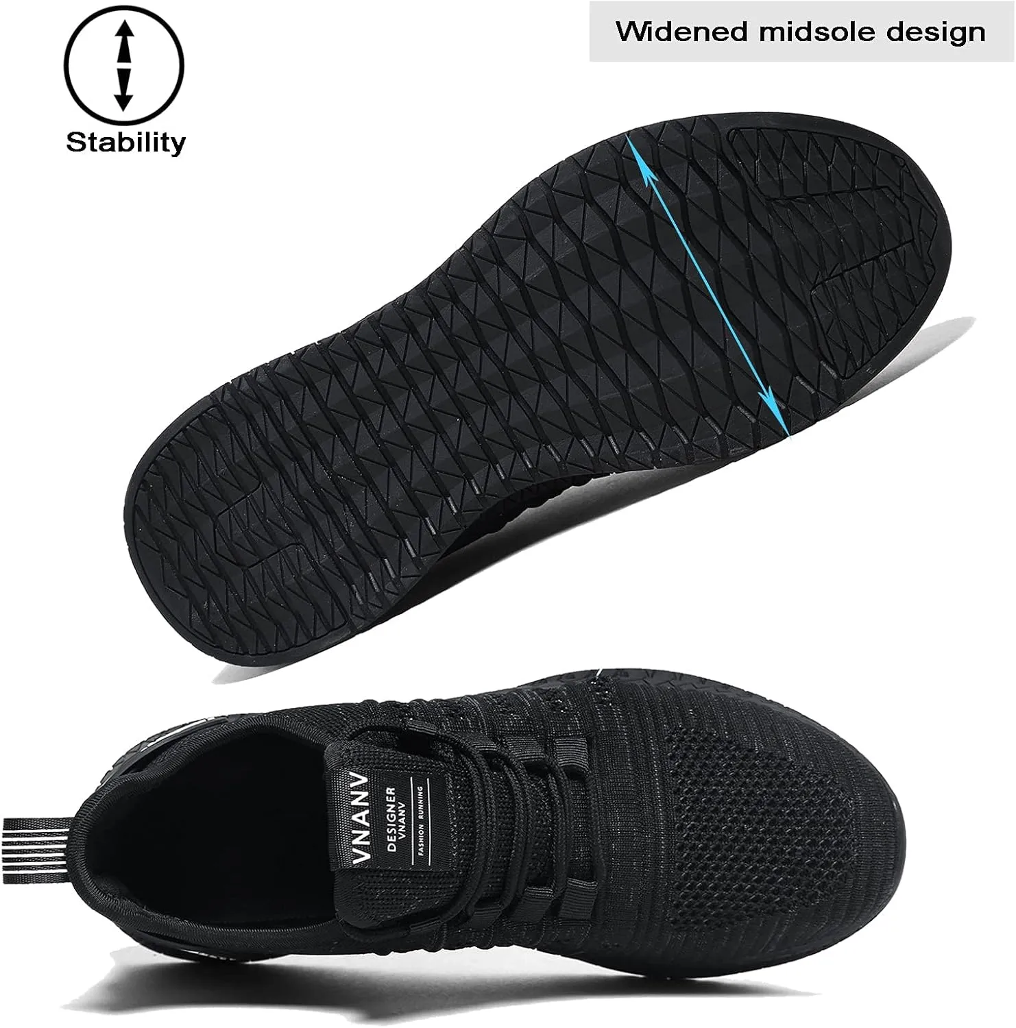 Mens Slip On Walking Shoes Lightweight Breathable Non Slip Running Comfortable Gym Tennis Athletic Fashion Sneakers Men