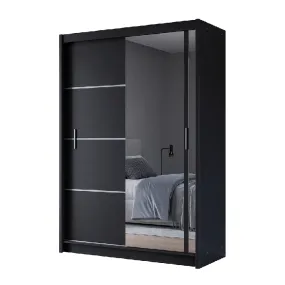 Mersey 150cm Sliding Door Wardrobe Black