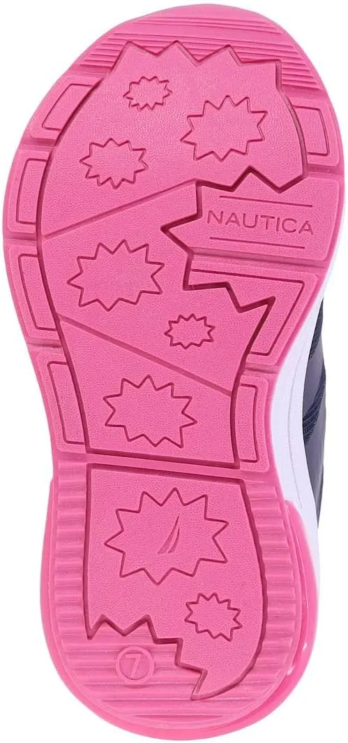 Nautica Kids' Light-Up Flashing Sneaker Athletic Running Shoes with Strap | Fashionable and Fun for Boys and Girls | Available in Toddler and Little Kid Sizes