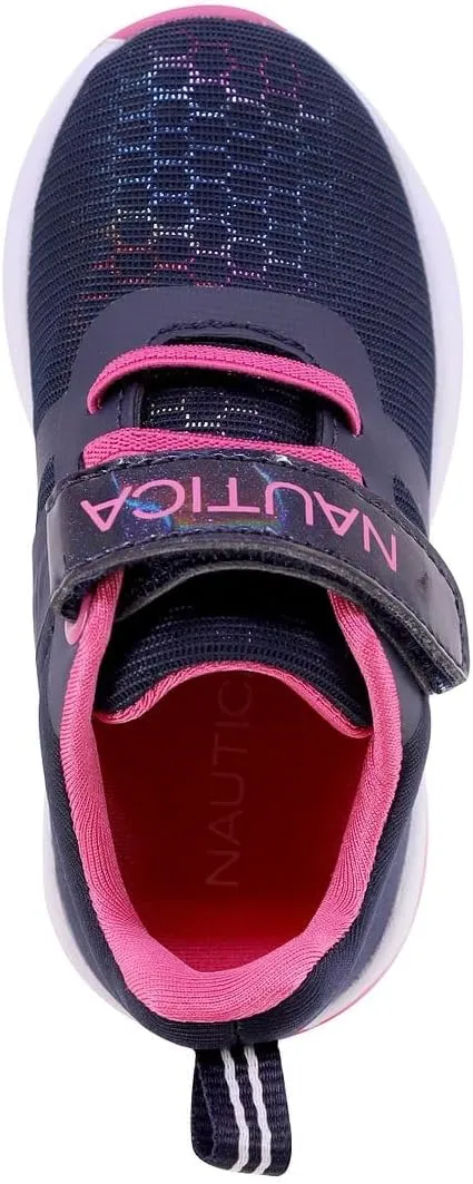 Nautica Kids' Light-Up Flashing Sneaker Athletic Running Shoes with Strap | Fashionable and Fun for Boys and Girls | Available in Toddler and Little Kid Sizes