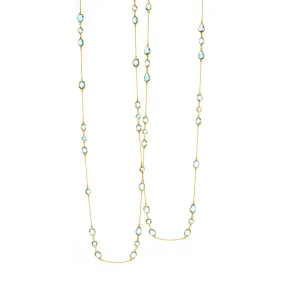 Necklace - Blue Topaz Station
