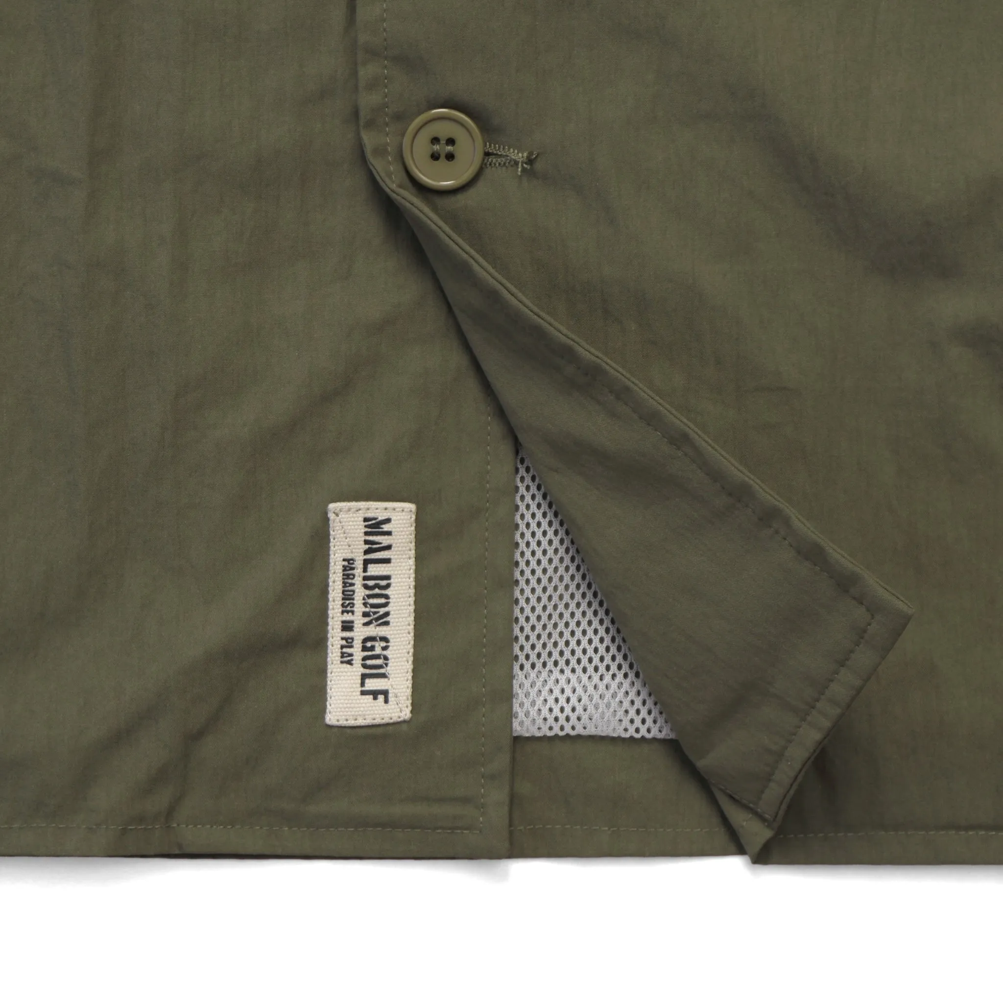 Nylon Band Collar Jacket