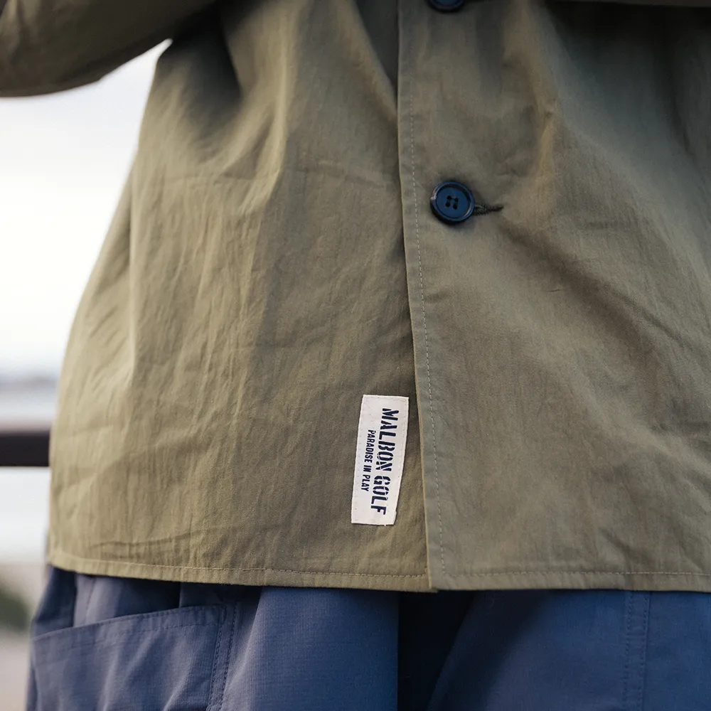Nylon Band Collar Jacket