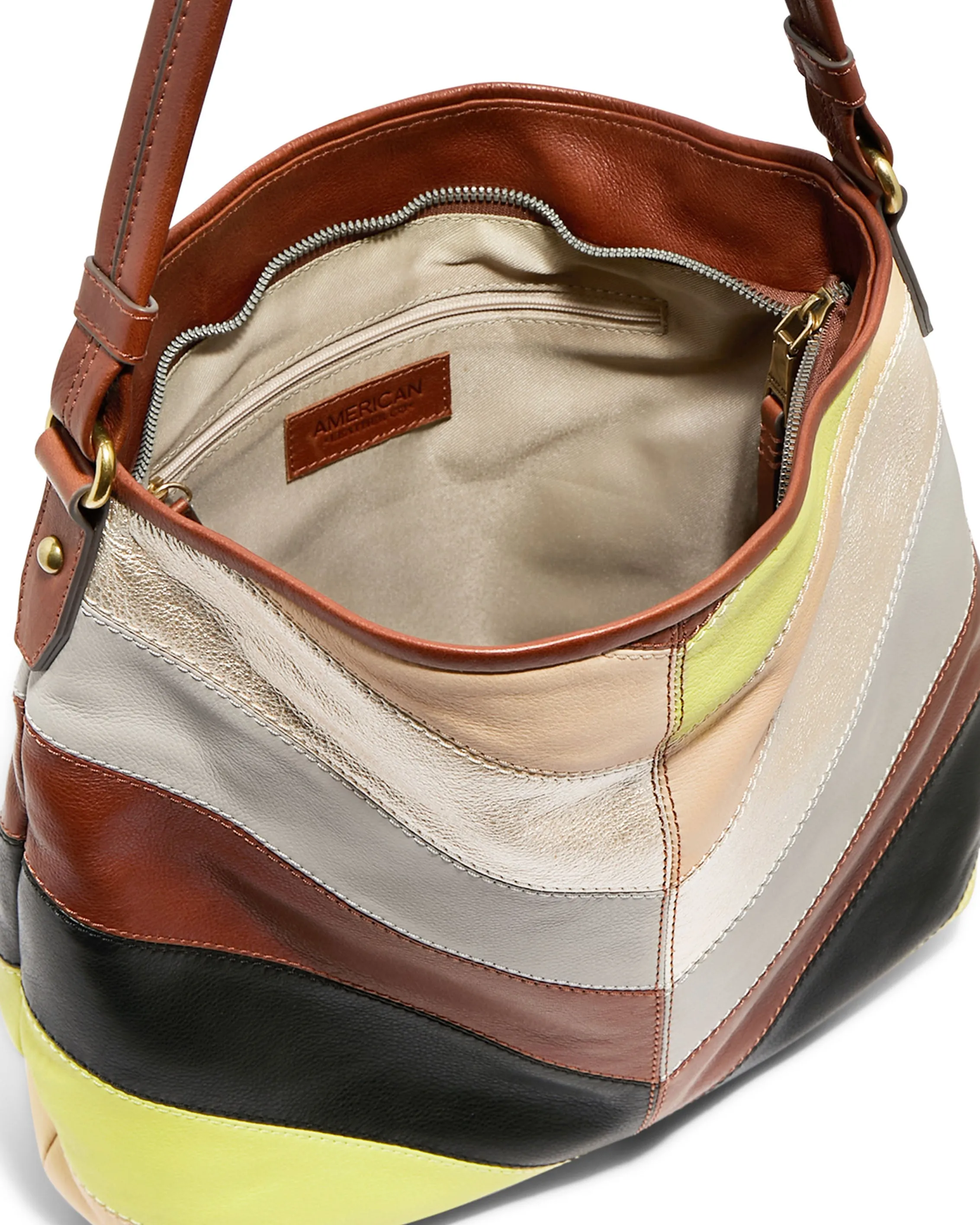 Raleigh Ziptop Patchwork Hobo