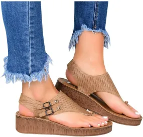 Sandals for Women Flat,Comfy Sandals Ladies Fashion Leopard/Zebra/Snake Pattern Flat Heel Slip On Sandals with Zipper
