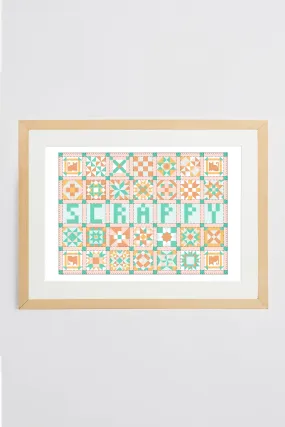 Scrappy Patchwork Print
