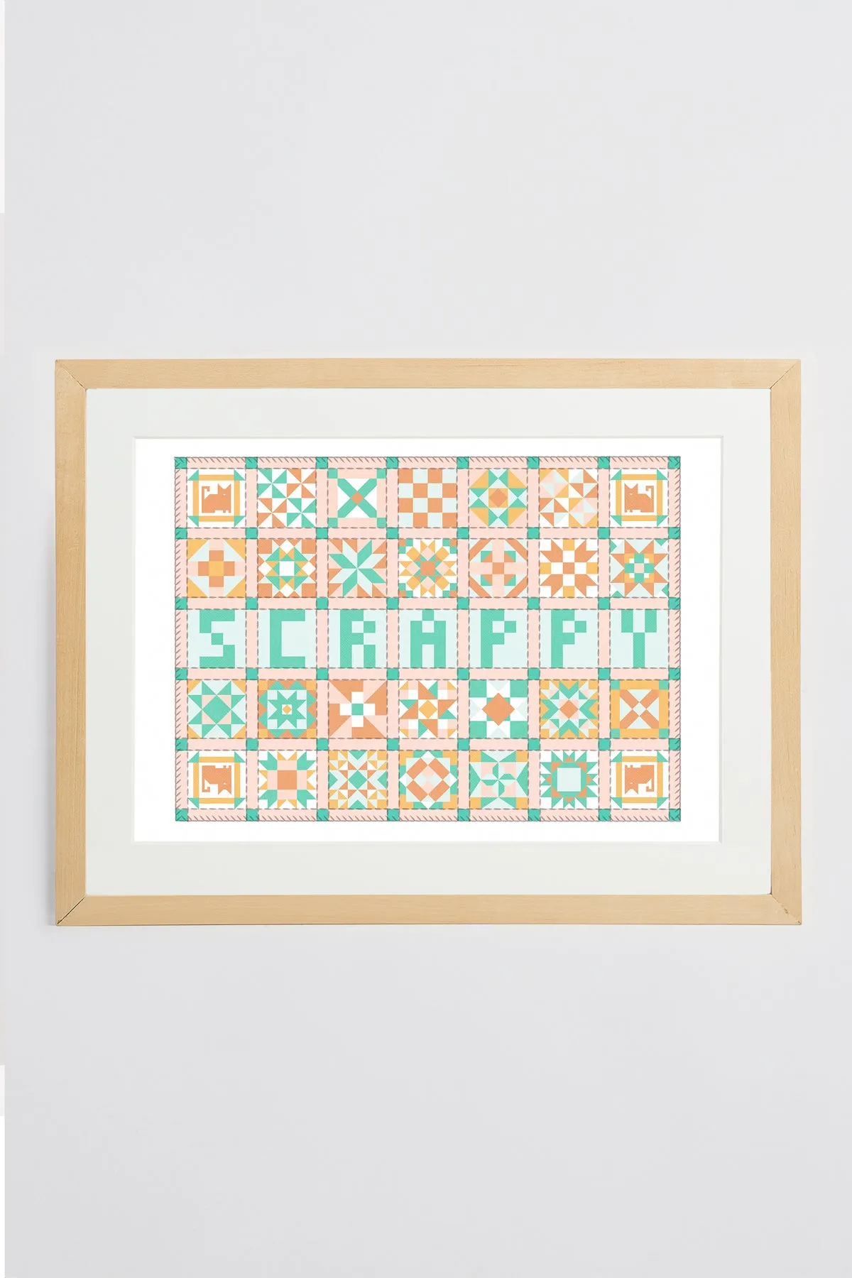 Scrappy Patchwork Print