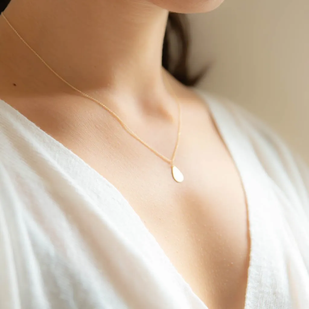 Single Teardrop Necklace - Carla Caruso