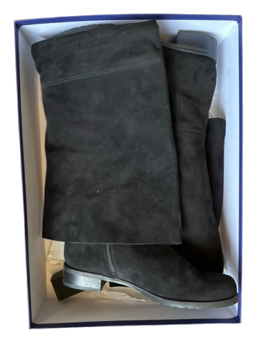 Stuart Weitzman Shoe Size 8 Black Suede Over the Knee Boots
