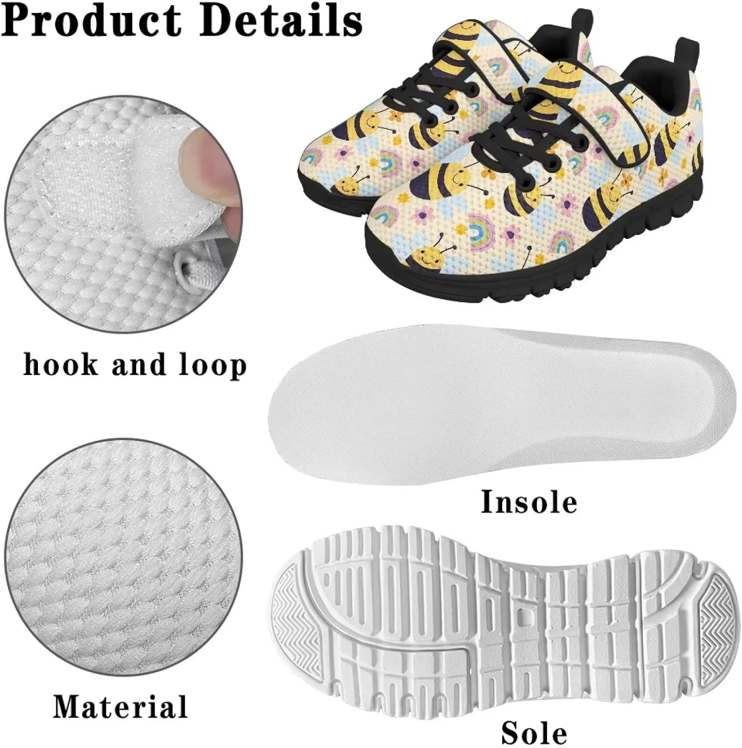 Toddler Boys Girls Shoes Strap Sneakers Single Buckle Tennis Shoes Lightweight Sports Athletic Sneakers for Kids