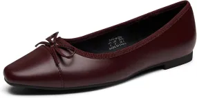 Trary Flat Shoes Women Pointed Toe Flats for Women Two-Tone Cap Toe Ballet Flats Shoes Comfortable Dressy Casual Slip-on Work Daily Soft Flat Shoes