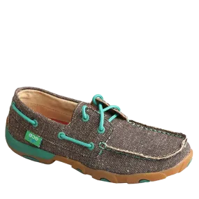 Twisted X Ladies Dust/Teal ECO Driving Moc WDM0085