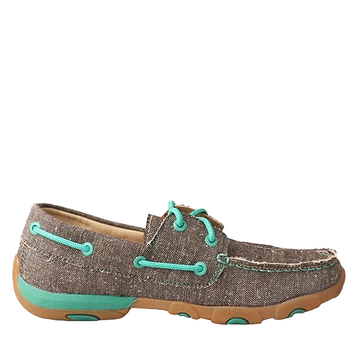 Twisted X Ladies Dust/Teal ECO Driving Moc WDM0085