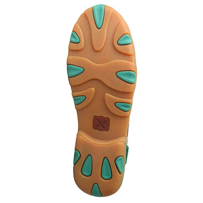 Twisted X Ladies Dust/Teal ECO Driving Moc WDM0085
