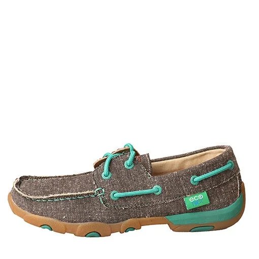 Twisted X Ladies Dust/Teal ECO Driving Moc WDM0085