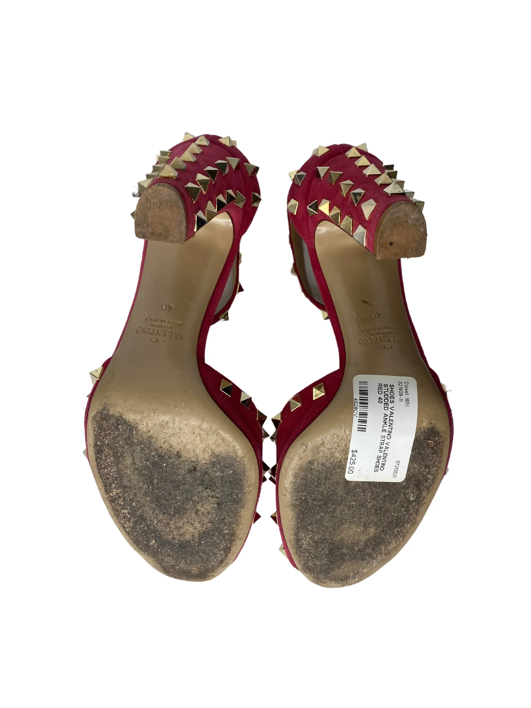 Valentino Rockstud Ankle Strap Pumps |US10|IT40|