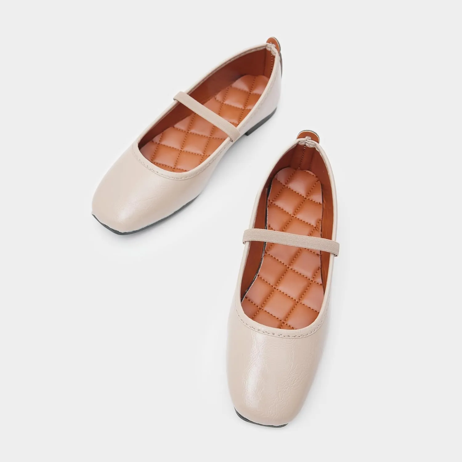 Women's Crinkle Patent Office Work Dress Casual Trending Pointed Ballet Comfort Soft Slip On Flats Shoes