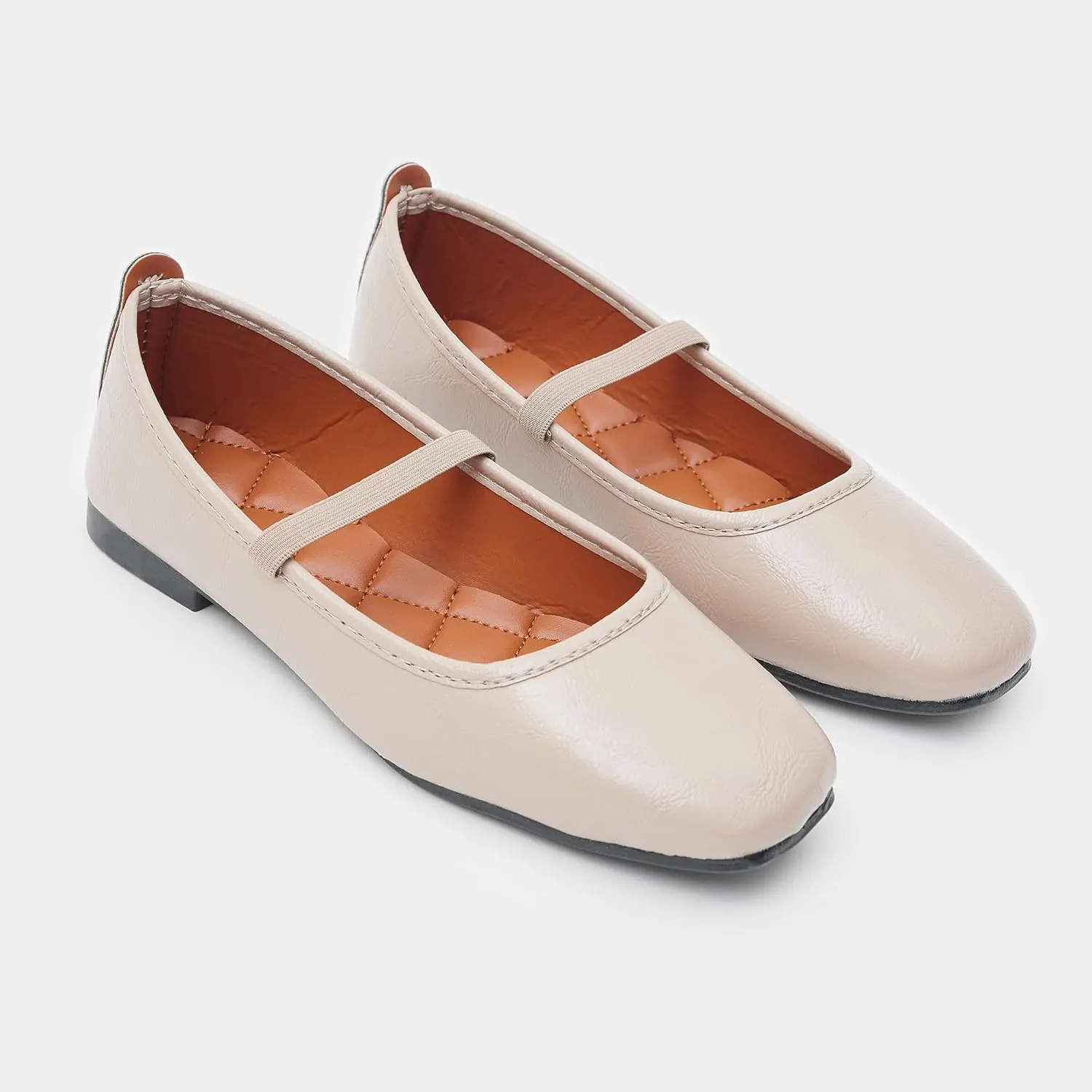 Women's Crinkle Patent Office Work Dress Casual Trending Pointed Ballet Comfort Soft Slip On Flats Shoes