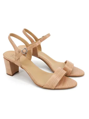 Women's Pumps Heel Sandals,Nude