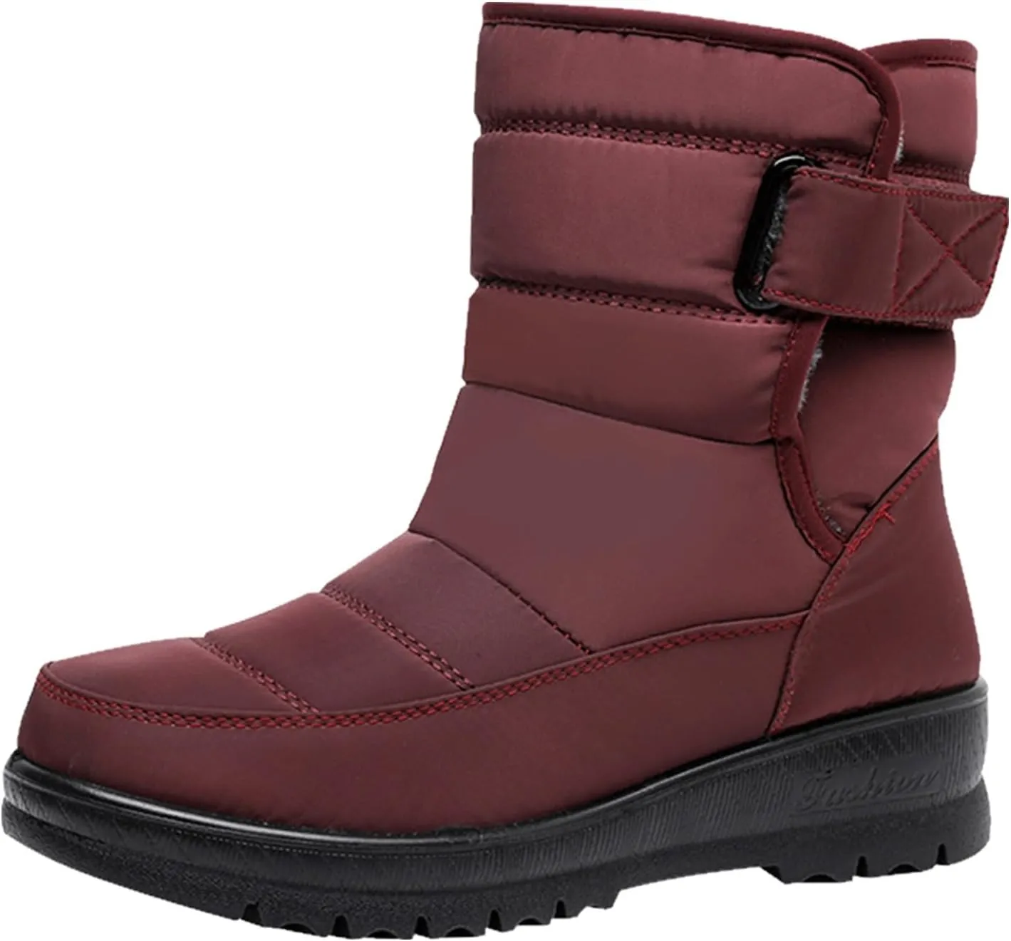 Women's Winter Snow Boots Waterproof Insulated Warm Fur Lined Ankle Booties Anti-Slip Slip On Walking Comfortable Outdoor