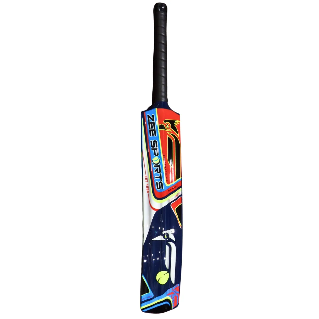 Zee Sports Cricket Bat Woodpecker Fiberglass Tennis, Blue